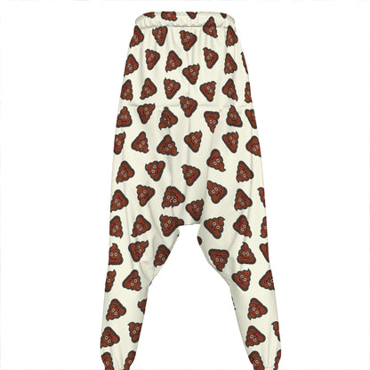 Happy Poop Pattern Print Hammer Pants