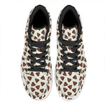 Happy Poop Pattern Print High Top Leather Sneakers