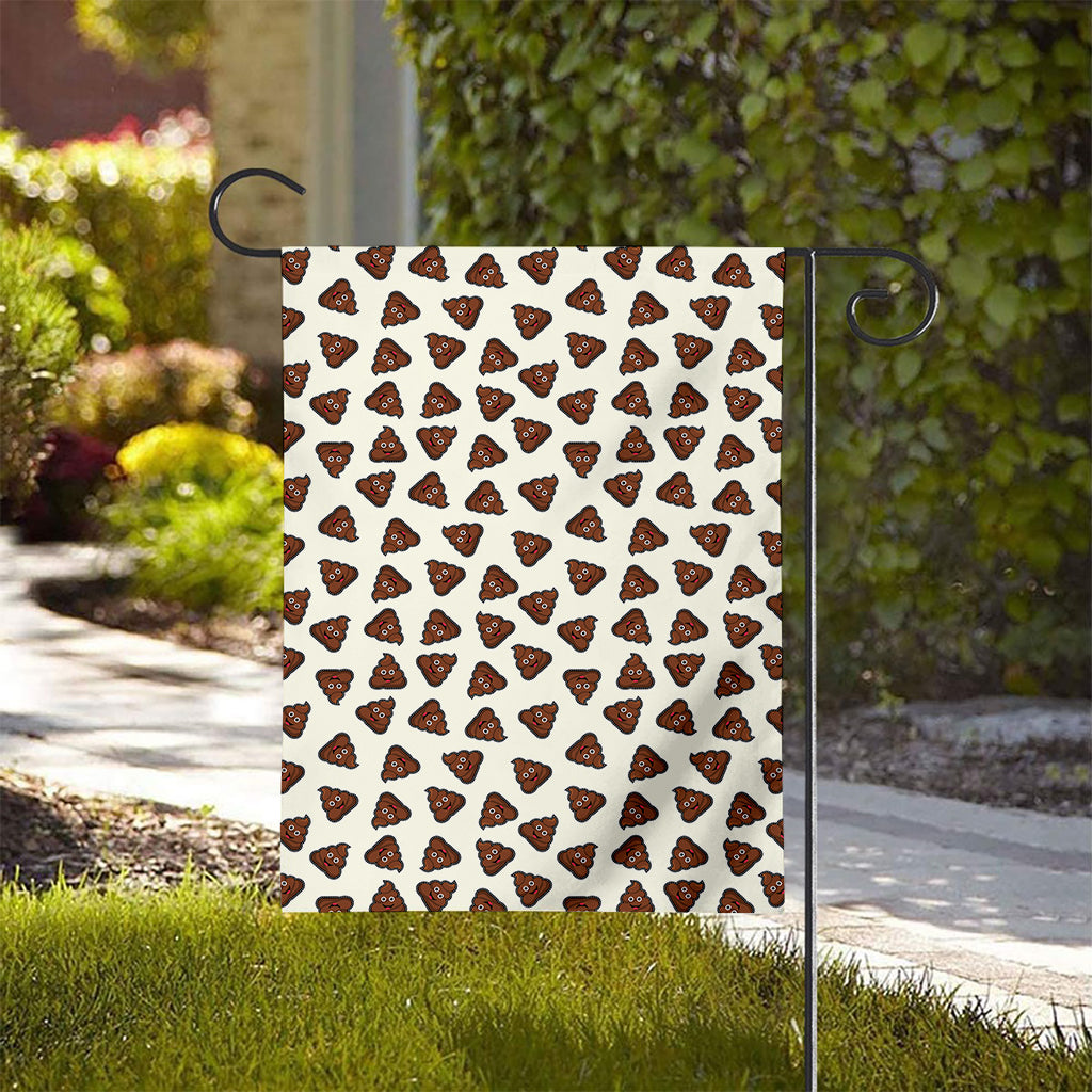 Happy Poop Pattern Print House Flag
