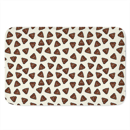 Happy Poop Pattern Print Indoor Door Mat