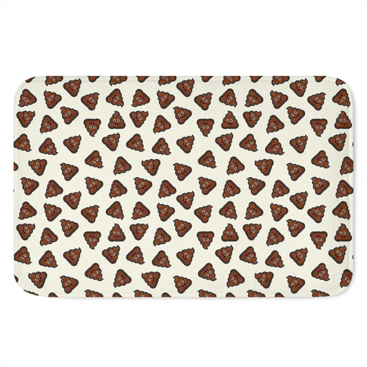 Happy Poop Pattern Print Indoor Door Mat