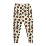 Happy Poop Pattern Print Jogger Pants