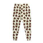 Happy Poop Pattern Print Jogger Pants
