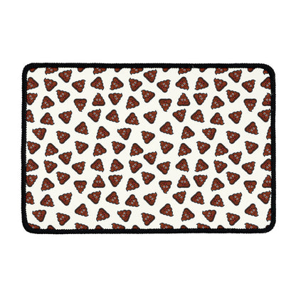 Happy Poop Pattern Print Kitchen Mat
