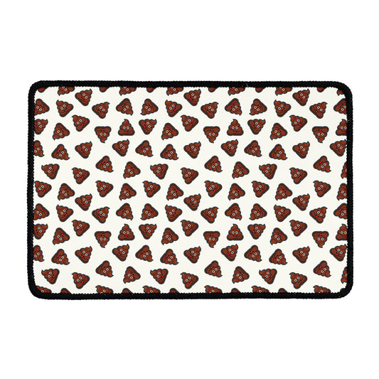 Happy Poop Pattern Print Kitchen Mat