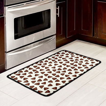 Happy Poop Pattern Print Kitchen Mat