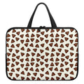 Happy Poop Pattern Print Laptop Sleeve With Handle