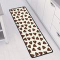 Happy Poop Pattern Print Long Kitchen Mat