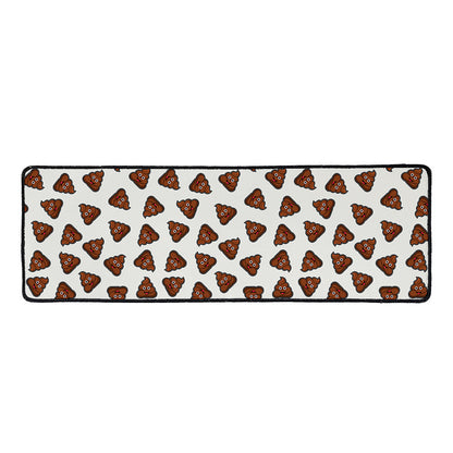 Happy Poop Pattern Print Long Kitchen Mat