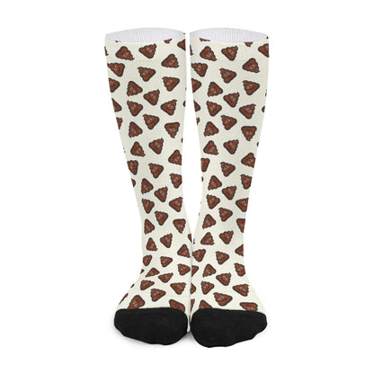Happy Poop Pattern Print Long Socks