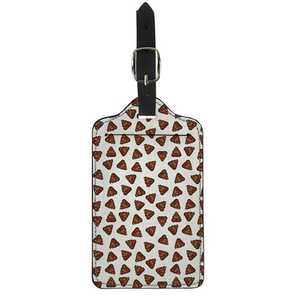Happy Poop Pattern Print Luggage Tag