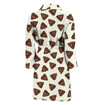 Happy Poop Pattern Print Men's Bathrobe