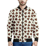 Happy Poop Pattern Print Men's Bomber Jacket