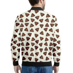Happy Poop Pattern Print Men's Bomber Jacket