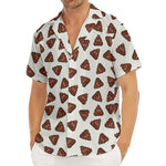 Happy Poop Pattern Print Men's Deep V-Neck Shirt