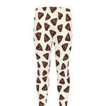 Happy Poop Pattern Print Men's leggings