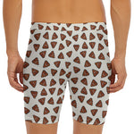 Happy Poop Pattern Print Men's Long Boxer Briefs