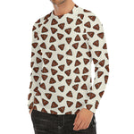 Happy Poop Pattern Print Men's Long Sleeve Rash Guard