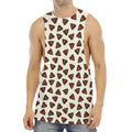 Happy Poop Pattern Print Men's Muscle Tank Top