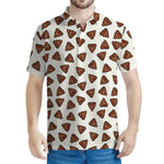 Happy Poop Pattern Print Men's Polo Shirt