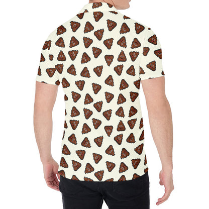 Happy Poop Pattern Print Men's Shirt