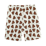 Happy Poop Pattern Print Men's Sports Shorts