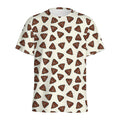 Happy Poop Pattern Print Men's Athletic T-Shirt