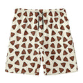 Happy Poop Pattern Print Men's Swim Trunks