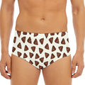 Happy Poop Pattern Print Men's Triangle Swim Briefs