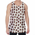Happy Poop Pattern Print Men's Velvet Tank Top