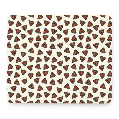 Happy Poop Pattern Print Mouse Pad