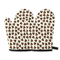 Happy Poop Pattern Print Oven Mitts