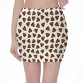 Happy Poop Pattern Print Pencil Mini Skirt