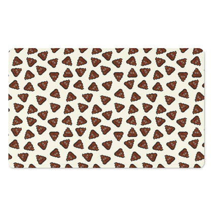 Happy Poop Pattern Print Polyester Doormat