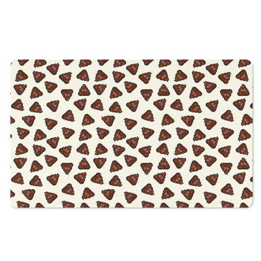 Happy Poop Pattern Print Polyester Doormat