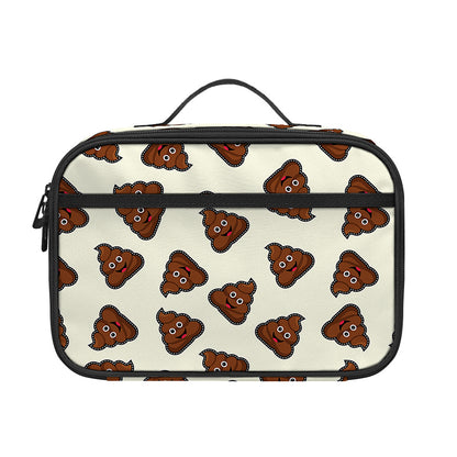 Happy Poop Pattern Print Portable Lunch Bag