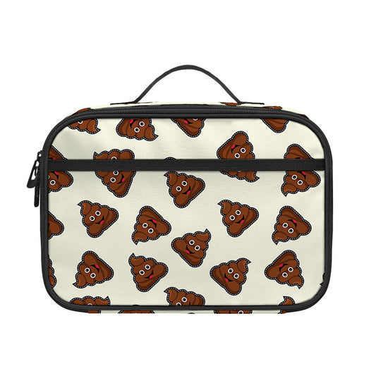Happy Poop Pattern Print Portable Lunch Bag