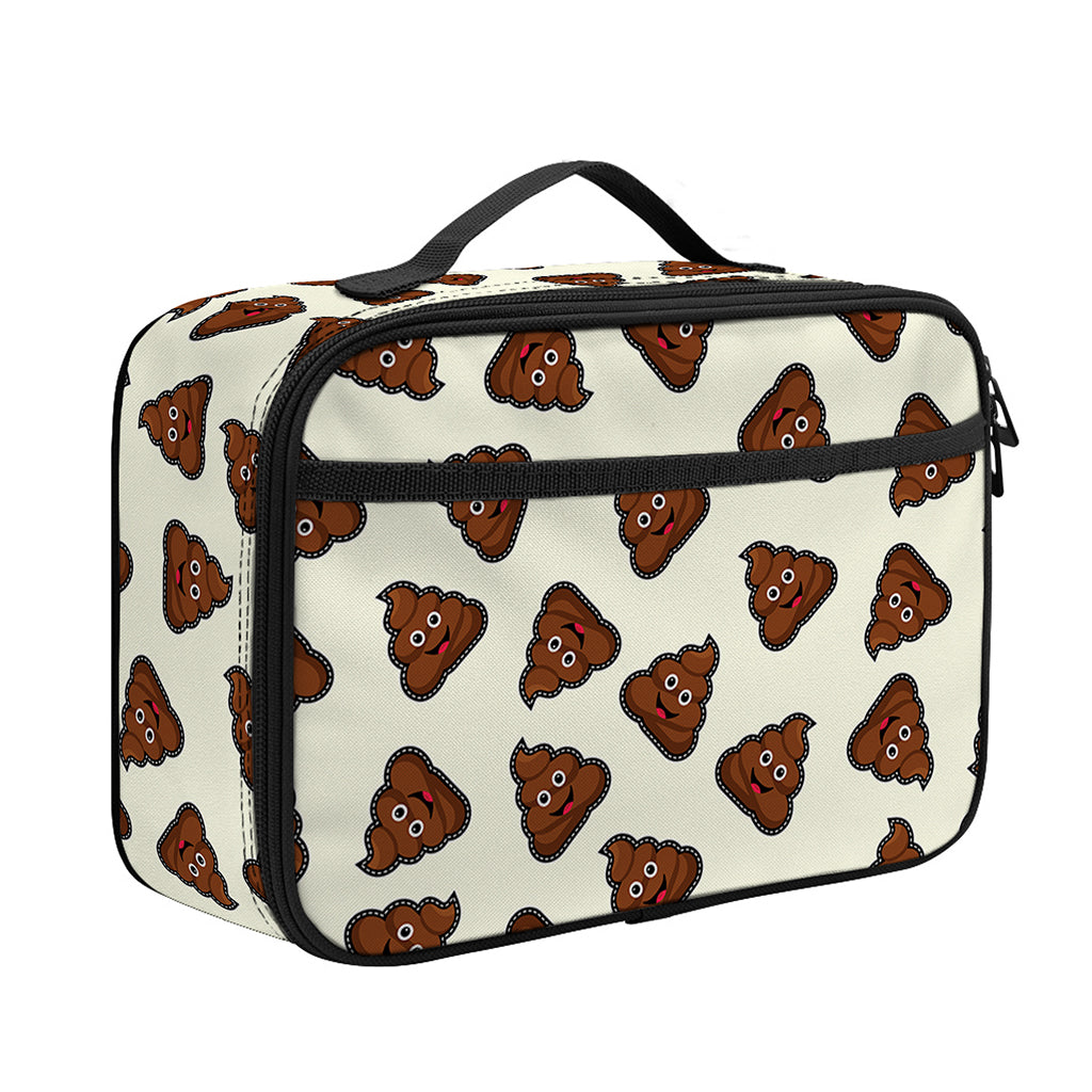Happy Poop Pattern Print Portable Lunch Bag
