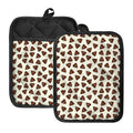 Happy Poop Pattern Print Pot Holders With Pocket