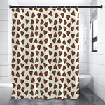 Happy Poop Pattern Print Premium Shower Curtain