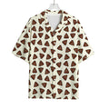 Happy Poop Pattern Print Rayon Hawaiian Shirt