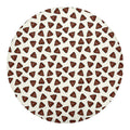 Happy Poop Pattern Print Round Blanket