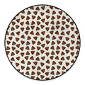 Happy Poop Pattern Print Round Floor Mat