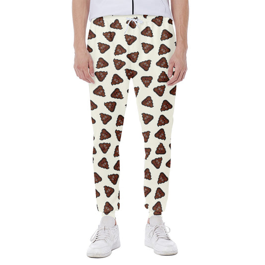 Happy Poop Pattern Print Scuba Joggers