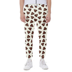 Happy Poop Pattern Print Scuba Joggers