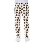 Happy Poop Pattern Print Scuba Joggers