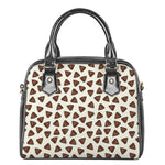 Happy Poop Pattern Print Shoulder Handbag