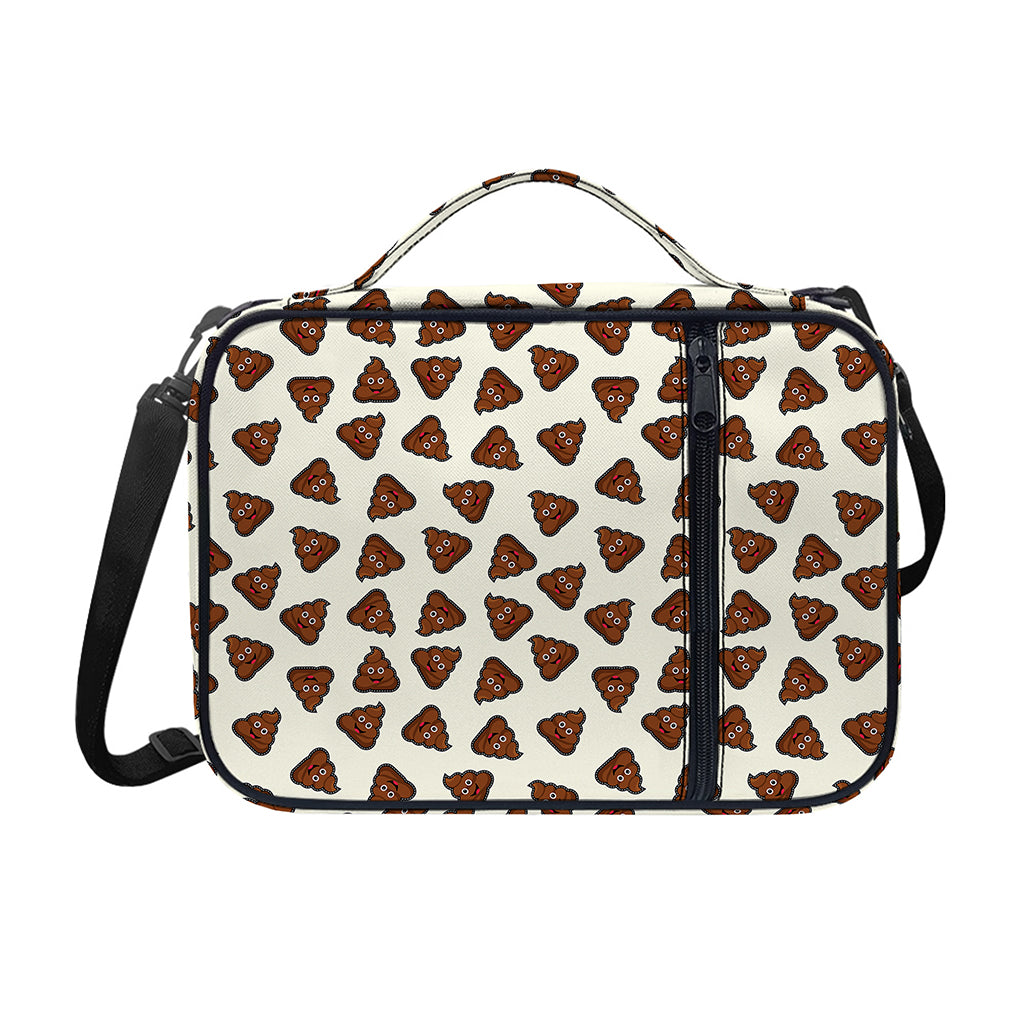 Happy Poop Pattern Print Shoulder Strap Bible Bag