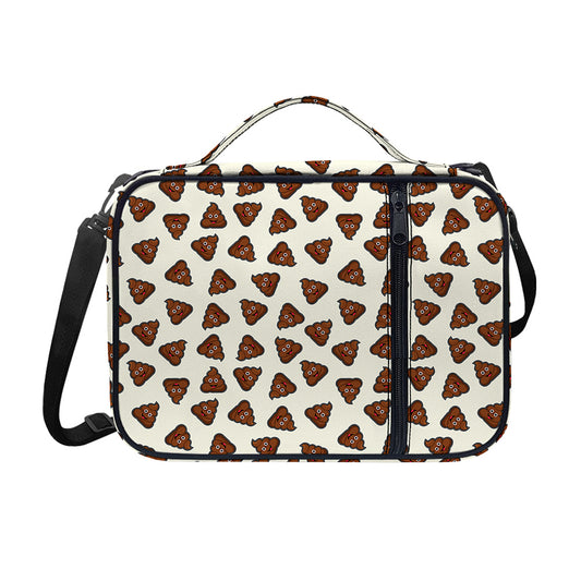 Happy Poop Pattern Print Shoulder Strap Bible Bag
