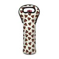Happy Poop Pattern Print Single Neoprene Wine Tote